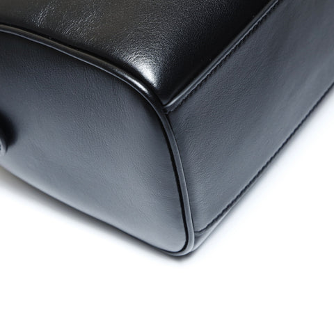 CELINE Triomphe Cuir 2way Handbag black WS27033