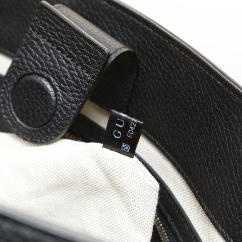 GUCCI Jumbo GG Leather 2way Tote Bag black WS27034