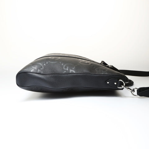 GUCCI Jumbo GG Leather 2way Tote Bag black WS27034