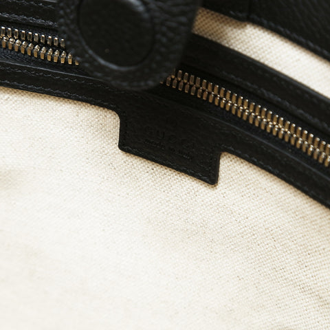 GUCCI Jumbo GG Leather 2way Tote Bag black WS27034