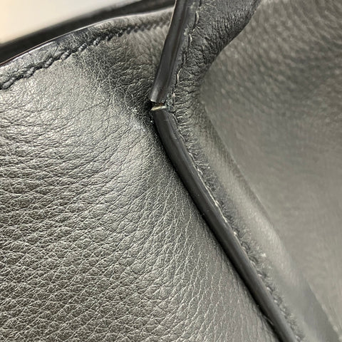 PRADA Leather Triangle with logo 2WAY Shoulder Bag black WS27036