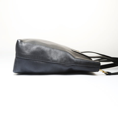 PRADA Leather Triangle with logo 2WAY Shoulder Bag black WS27036