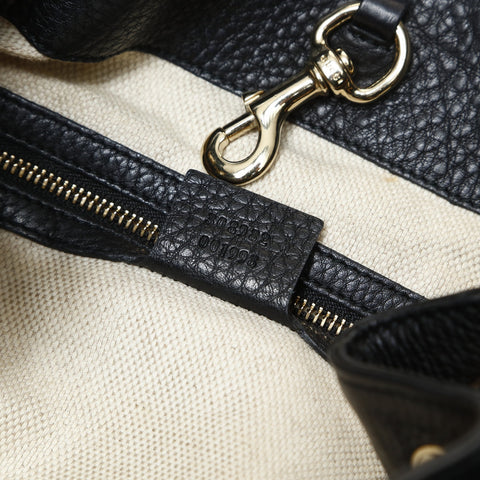 GUCCI Soho Interlocking Logo Chain Bag Shoulder Bag black WS27038