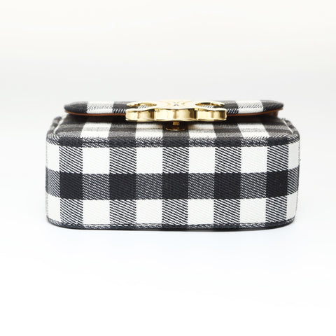 CELINE Mini Claude Check Triomphe Shoulder Bag multicolor WS27041