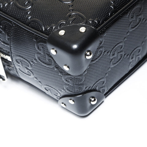 GUCCI GG embossed crossbody trunk Shoulder Bag black WS27043