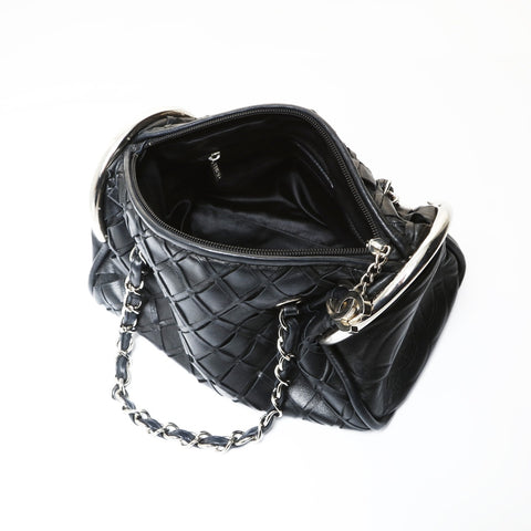 CHANEL No. 11 2006-2008 COCO Mark Lambskin Chainshoulder Shoulder Bag black WS27045