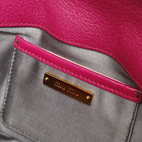 Miu Miu studded pouch Clutch bag purple WS27048