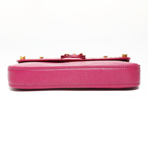 Miu Miu studded pouch Clutch bag purple WS27048