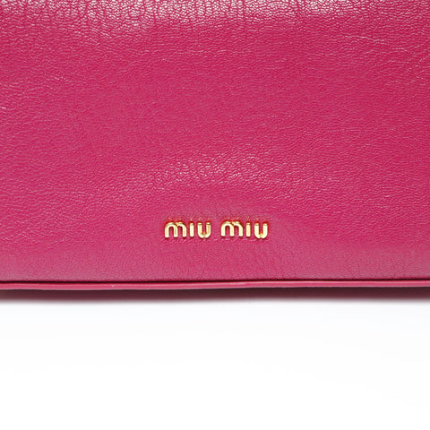 Miu Miu studded pouch Clutch bag purple WS27048