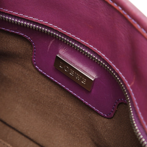 LOEWE Amazona28 Anag Lamb Handbag purple WS27050