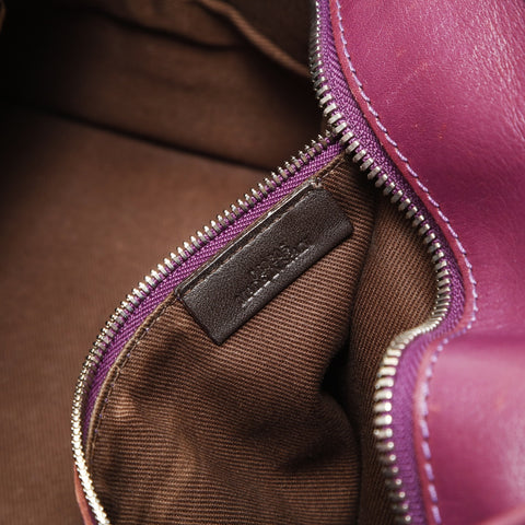 LOEWE Amazona28 Anag Lamb Handbag purple WS27050