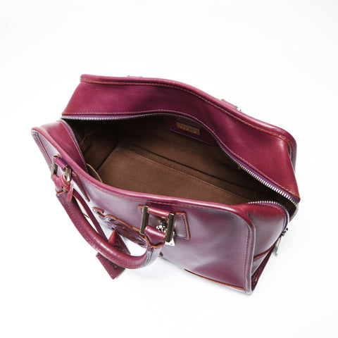 LOEWE Amazona28 Anag Lamb Handbag purple WS27050