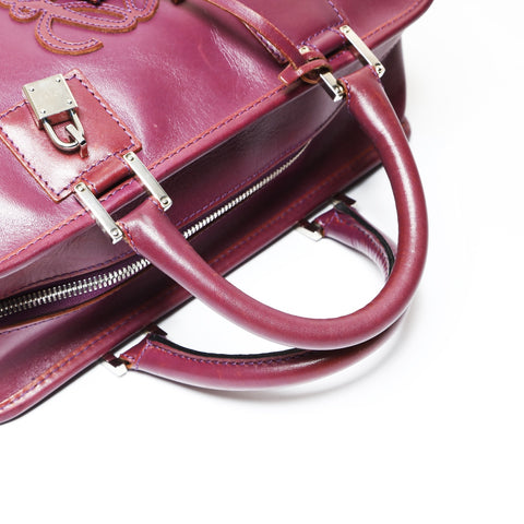 LOEWE Amazona28 Anag Lamb Handbag purple WS27050