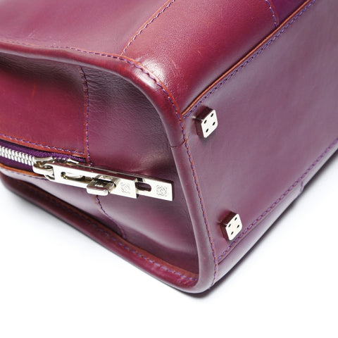 LOEWE Amazona28 Anag Lamb Handbag purple WS27050