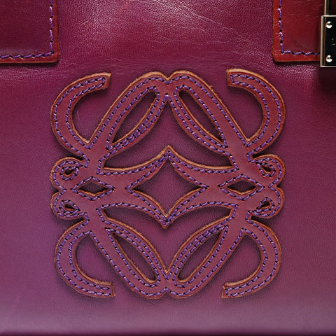 LOEWE Amazona28 Anag Lamb Handbag purple WS27050