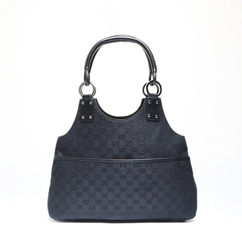 GUCCI GG canvas Shoulder Bag black WS27052