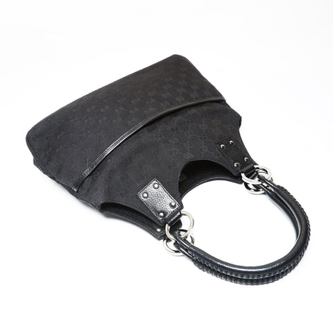 GUCCI GG canvas Shoulder Bag black WS27053