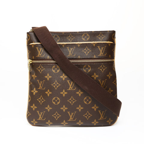 LOUIS VUITTON 2011 Monogram Pochette Valmy Shoulder Bag Brown WS27054