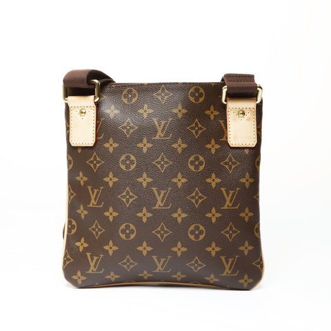 LOUIS VUITTON 2011 Monogram Pochette Valmy Shoulder Bag Brown WS27054