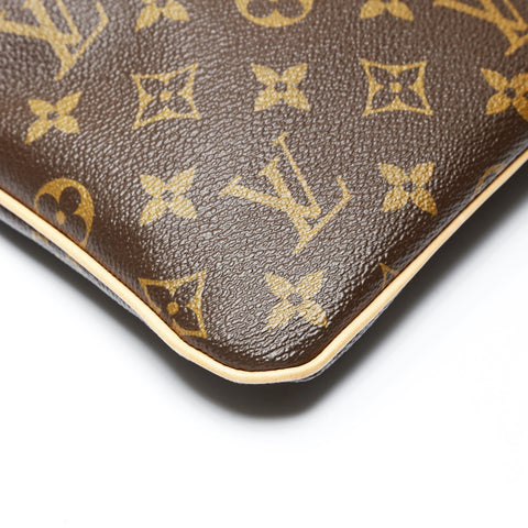 LOUIS VUITTON 2011 Monogram Pochette Valmy Shoulder Bag Brown WS27054