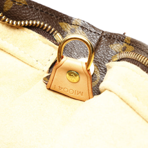 LOUIS VUITTON Monogram Looping GM 2001 Shoulder Bag Brown WS27055
