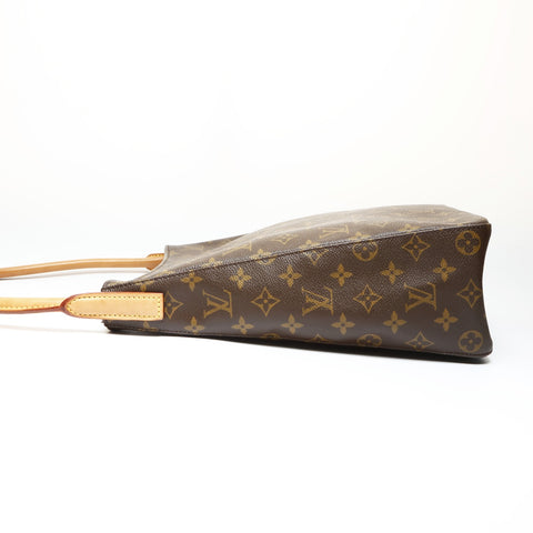 LOUIS VUITTON Monogram Looping GM 2001 Shoulder Bag Brown WS27055
