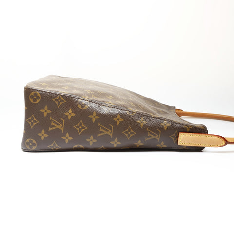 LOUIS VUITTON Monogram Looping GM 2001 Shoulder Bag Brown WS27055
