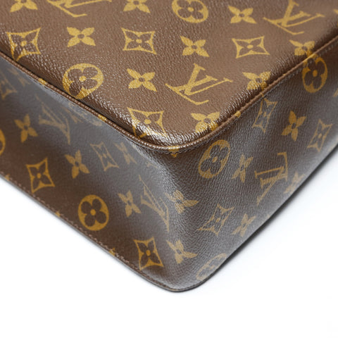 LOUIS VUITTON Monogram Looping GM 2001 Shoulder Bag Brown WS27055