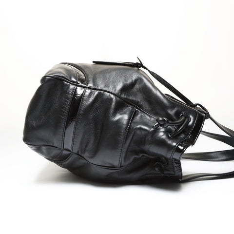LOEWE Leather Patent Anagram Tote Bag black WS27056