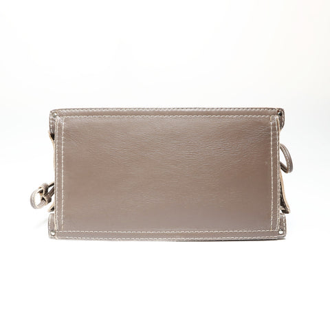 LOEWE Anagram Leather Gray Brown Tote Bag gray WS27057