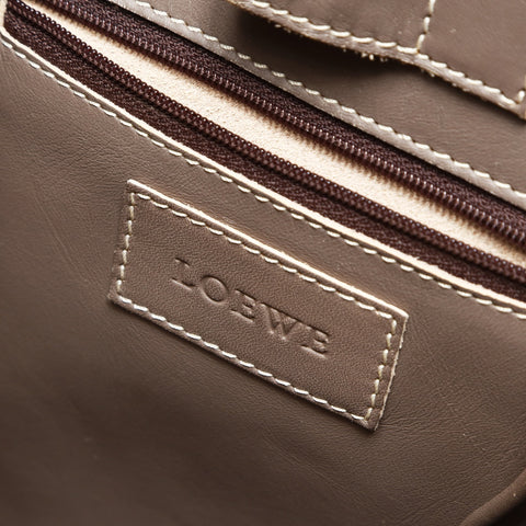 LOEWE Anagram Leather Gray Brown Tote Bag gray WS27057
