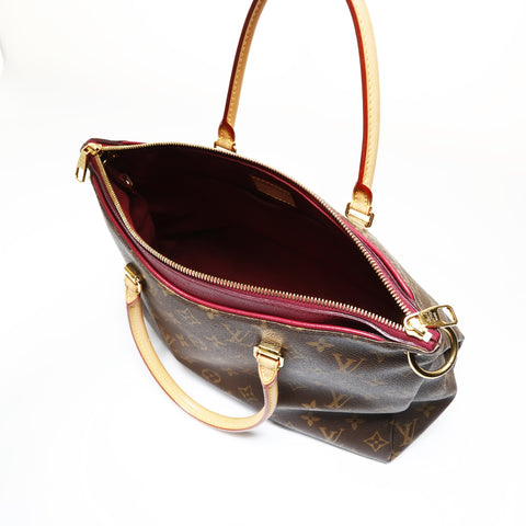 LOUIS VUITTON 2013 Pallas Monogram Tote Bag Brown WS27058