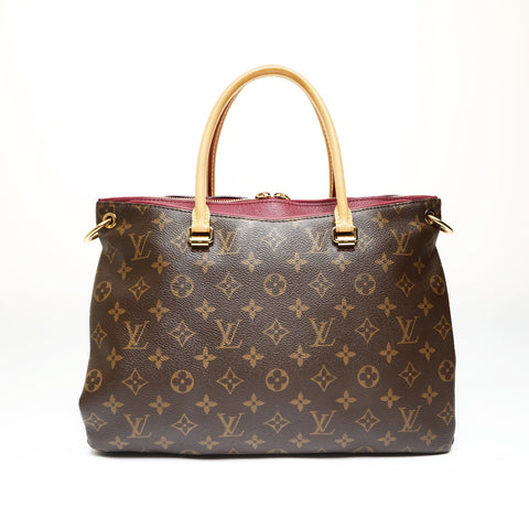 LOUIS VUITTON 2013 Pallas Monogram Tote Bag Brown WS27058