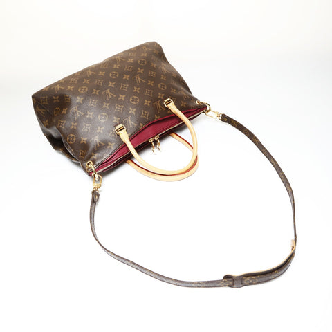 LOUIS VUITTON 2013 Pallas Monogram Tote Bag Brown WS27058