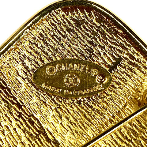 CHANEL Broche Matelasse en forme de diamant or WS2706