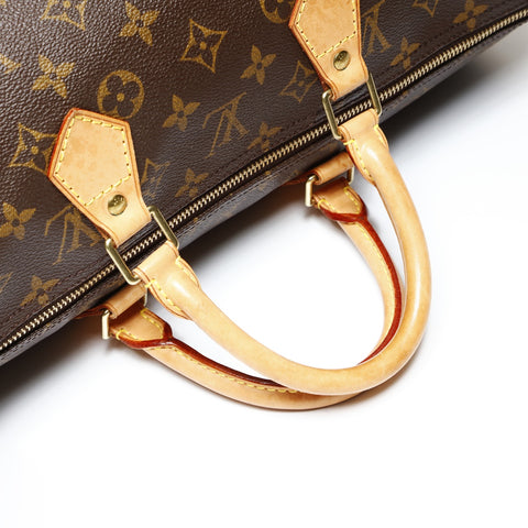 LOUIS VUITTON 2002 Monogram Speedy 40 Handbag Brown WS27060
