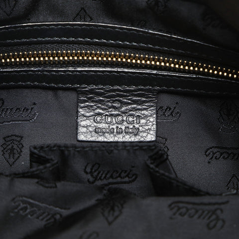 GUCCI Queen Hobo Ribbon Shoulder Bag black WS27061