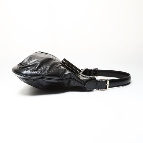 GUCCI Queen Hobo Ribbon Shoulder Bag black WS27061