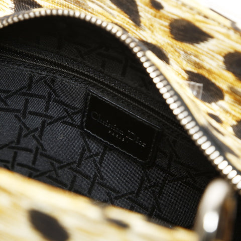 Christian Dior Lady Dior Leopard Metal Black Silver Shoulder Bag multicolor WS27064