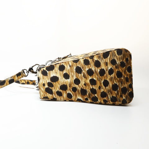 Christian Dior Lady Dior Leopard Metal Black Silver Shoulder Bag multicolor WS27064