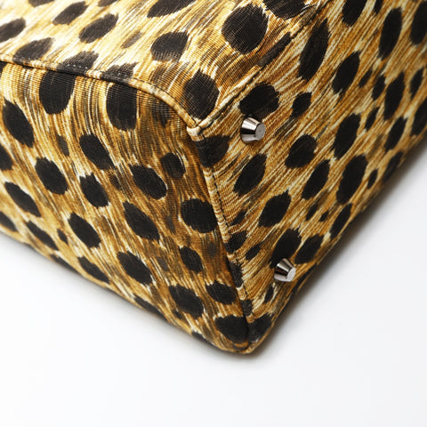 Christian Dior Lady Dior Leopard Metal Black Silver Shoulder Bag multicolor WS27064