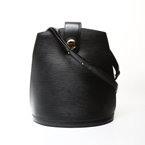 LOUIS VUITTON 1998 Epi Cluny Shoulder Bag black WS27067