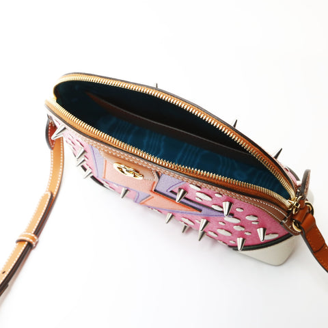 GUCCI Studded Eclair d'Amour Shoulder Bag pink WS27070