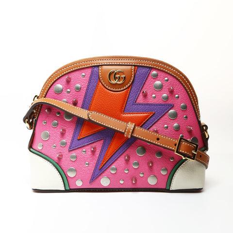 GUCCI Studded Eclair d'Amour Shoulder Bag pink WS27070