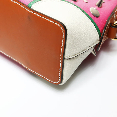 GUCCI Studded Eclair d'Amour Shoulder Bag pink WS27070
