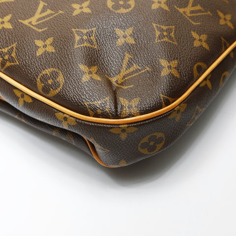 LOUIS VUITTON 2008 Monogram Odeon MM Shoulder Bag Brown WS27071