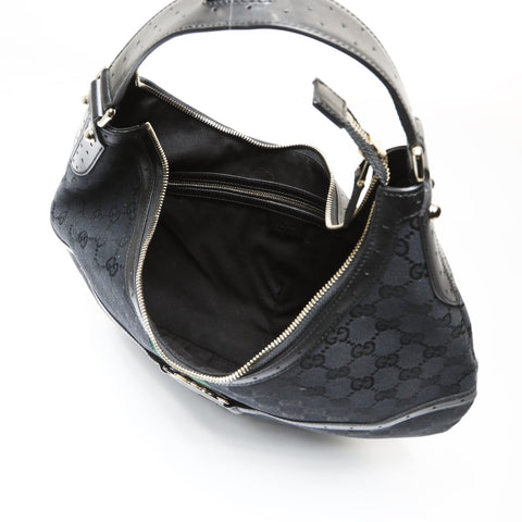 GUCCI GG canvas interlocking Shoulder Bag black WS27073