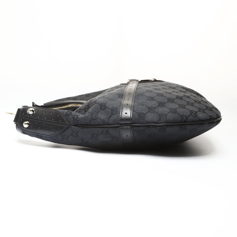 GUCCI GG canvas interlocking Shoulder Bag black WS27073
