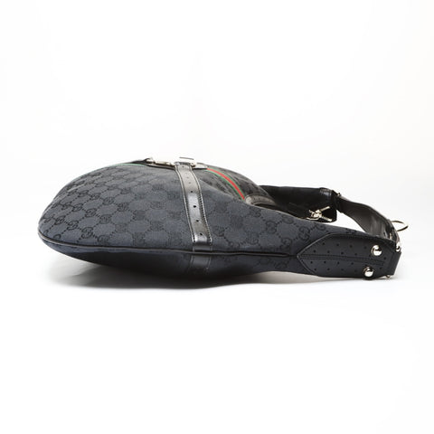 GUCCI GG canvas interlocking Shoulder Bag black WS27073