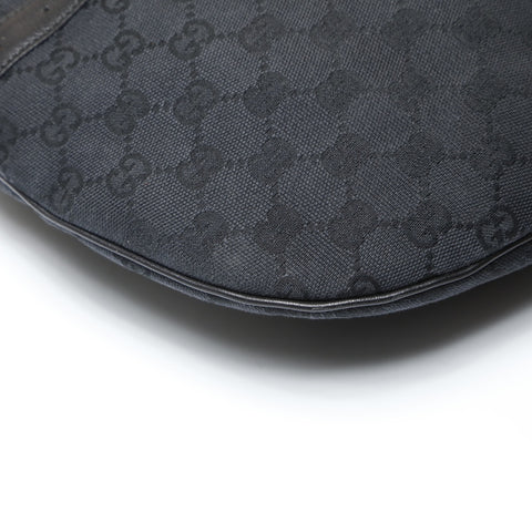 GUCCI GG canvas interlocking Shoulder Bag black WS27073